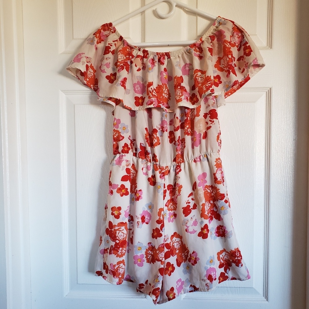 Charlotte Russe flower romper